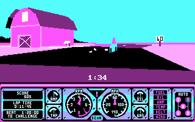 Hard Drivin' screenshot 5 for Sega Mega Drive